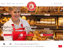 Tablet Screenshot of niebueller-backstube.de